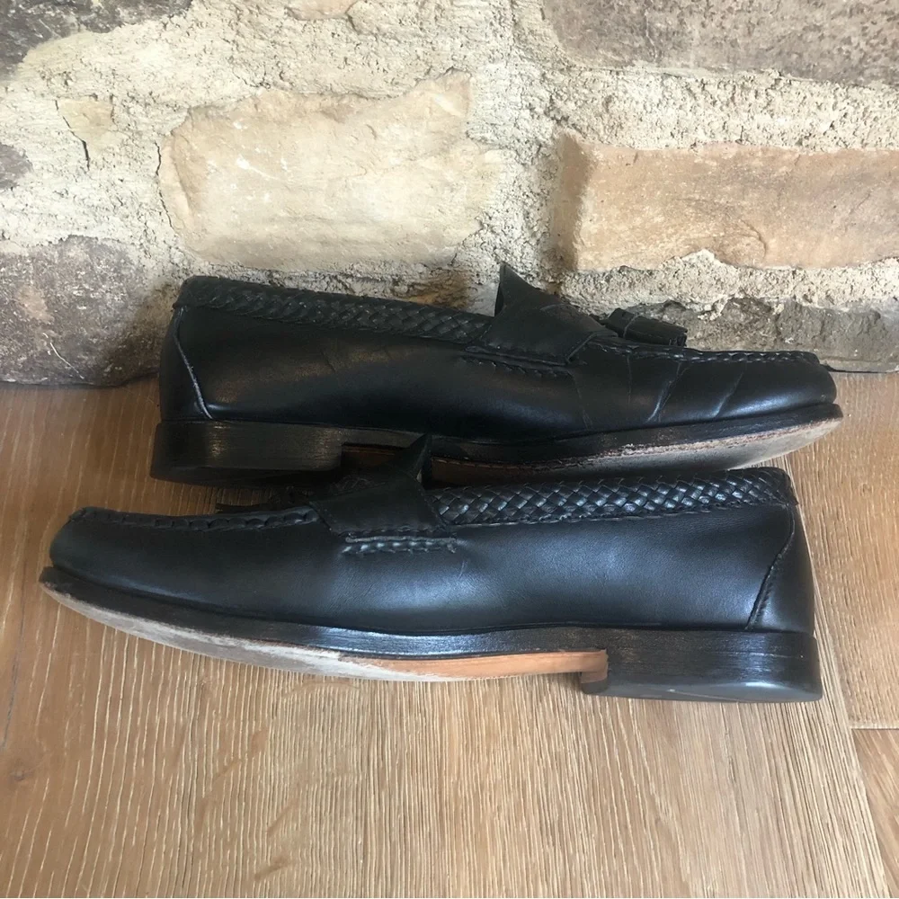 Allen Edmonds black loafers Maxfield size 11 made in the USA Price Firm